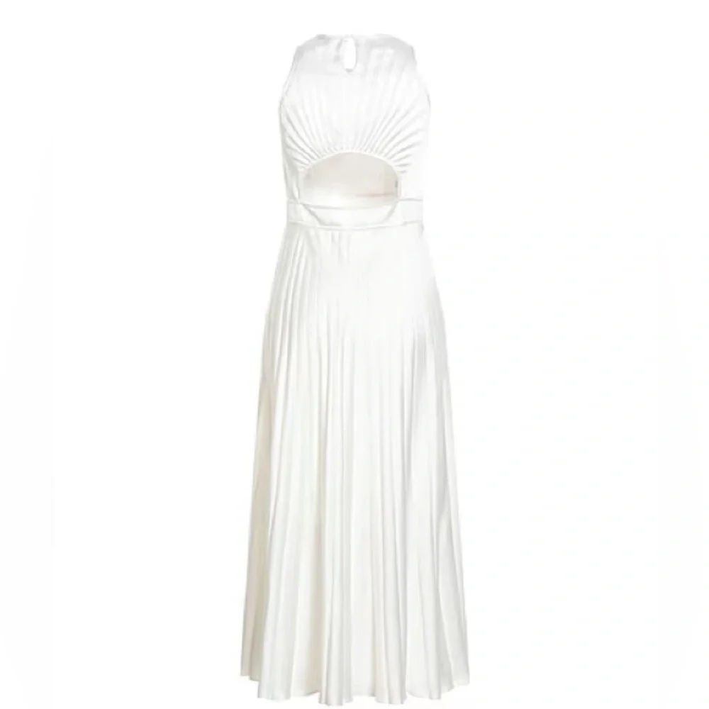 Sandro Jolie Pleated Midi Dress Size FR 38 (US 6) - Picture 3 of 6